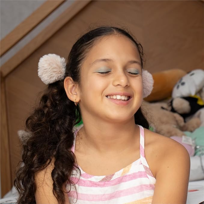 Hot Focus | Bag Makeup Set for Kids, Includes Makeup Kit with Keychain Backpack, 3 Tinted Lip Balms, Eyeshadow with Applicator, and Vinyl Stickers | Suitable for Ages 3+ (Candy)