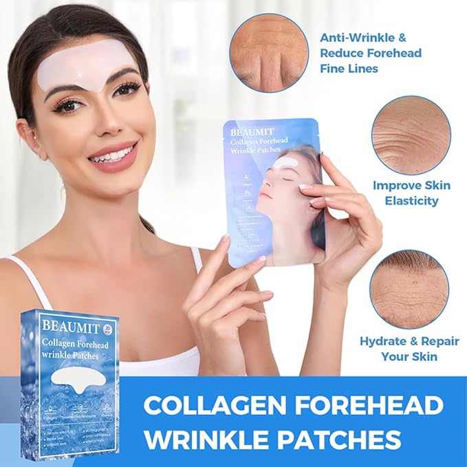 Okela Forehead Wrinkle Patches Overnight 20 pcs with Collagen, Anti Wrinkle Patches, Forehead Wrinkles Beauty Treatment