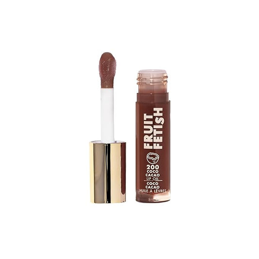 Milani Fruit Fetish Lip Oil with Vitamin E for Instant Hydration, Fruit Extract Infused Lip Treatment and Moisturizing Lip Gloss - Coco Cacao