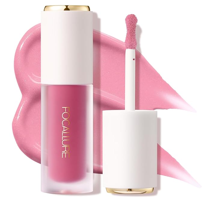 FOCALLURE Silky Cream Liquid Blush,Leaving a Matte Dewy Makeup Look,Easy to Apply and Create a Natural Flush,Long Lasting and Lightweight Cheek Blush Face Makeup,STAY HIGH
