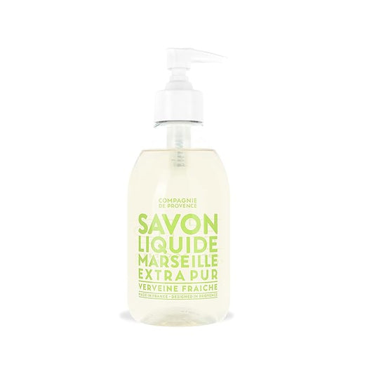 Compagnie de Provence Savon de Marseille Extra Pure Liquid Soap - Fresh Verbena - 10 Fl Oz Plastic Pump Bottle