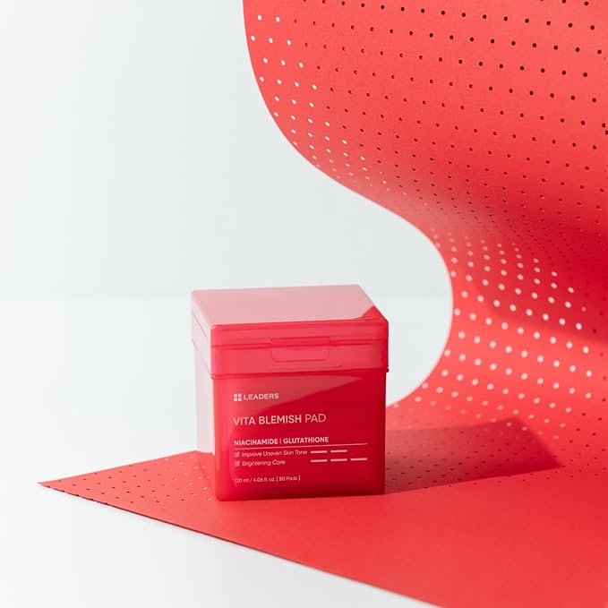 LEADERS Vita Pad - Targeted Solution for Skin Vegan-Certified | Gentle Formula | 80 Pads x 120ml