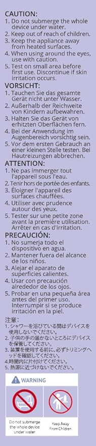 Eyebrow & Facial Trimmer: 2-in-1 Rechargeable Facial Hair Removal & Eyebrow Shaver - Painless Razor with Built-in LED Light (Solar Purple)