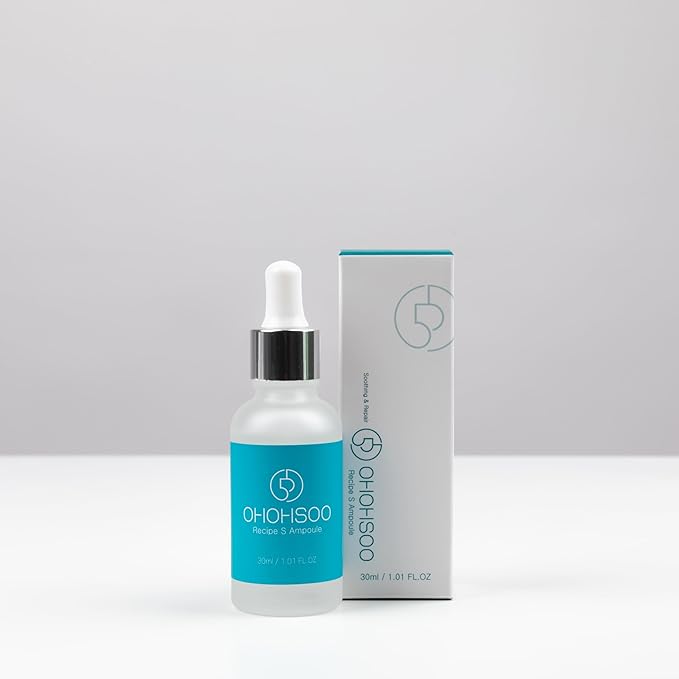 Recipe S Ampoule, Hyaluronic Acid, Brightening, Firming and Hydrating Wrinkle Care Korean Skincare 30ml / 1.01 fl.oz