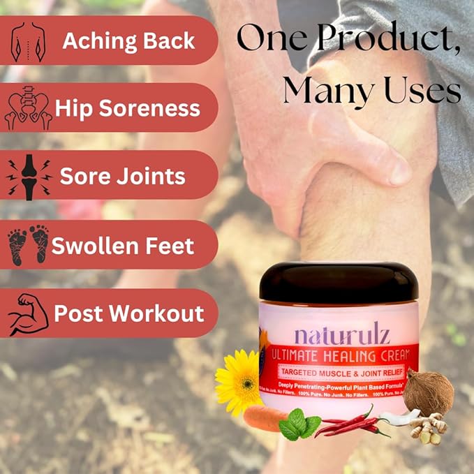 Naturulz Bundle and Save (3pc) Ultimate Healing Cream, Total Foot Repair & Skin & Body Wellness All-Natural Body Care, Plant-Based Formulas, Herbal Extracts, For Discomfort, Foot and Skin Care