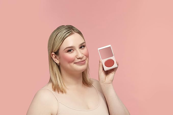 Sigma Beauty Cream Blush – Hydrating Cream Blush for Cheeks and Lips, Lightweight, Buildable Sheen Formula with Nourishing Ingredients (Nearly Wild, Pomegranate Pink Sheen)