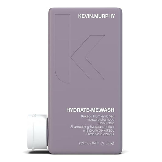 KEVIN.MURPHY HYDRATE-ME.WASH - Hydrating Shampoo for Natural & Coloured Hair - For Dull, Parched & Dry Hair - Deep Nourish Shampoos - 250 ml / 8.4 fl oz
