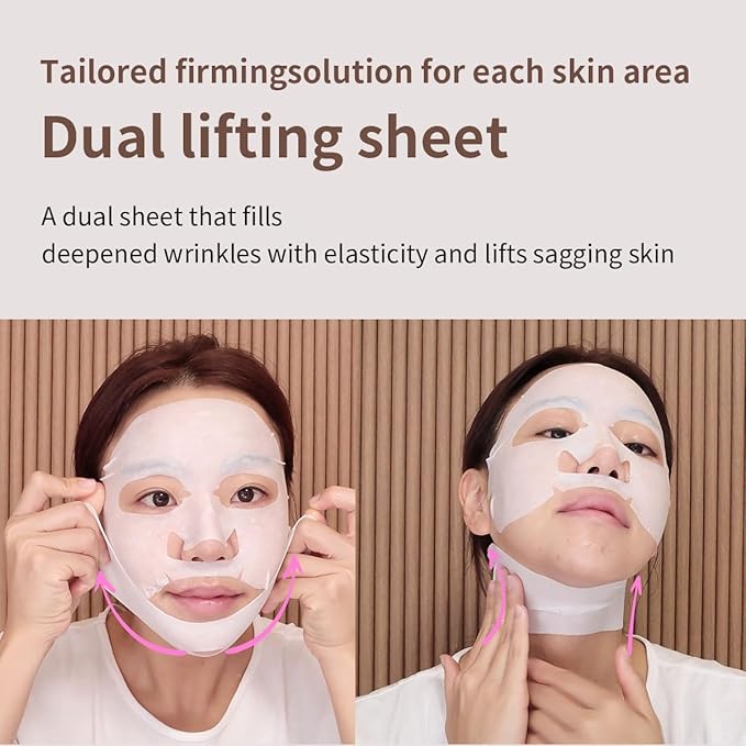 Mediheal Retinol Collagen Ampoule Lifting Mask (4 Counts) for V Line Mask Anti-Aging - Helps Reduce Fine Lines & Wrinkles, and Smoothens Skin