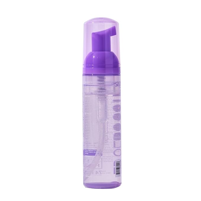 Style Factor EDGE BOOSTER Extra Strength Setting Mousse – Frizz Control, Extra Volume, and Conditioning – 2.5oz Violet Crystal Mousse for Curly Hair