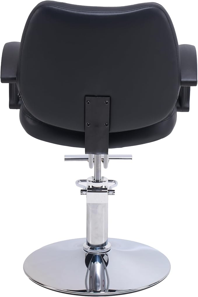 Barber Salon Chair, 360° Rotation Height Adjustable Barber Stylist Hair Chair with Hydraulic Pump, Hairdressing Chair for Barbershop & Beauty Spa(Black)