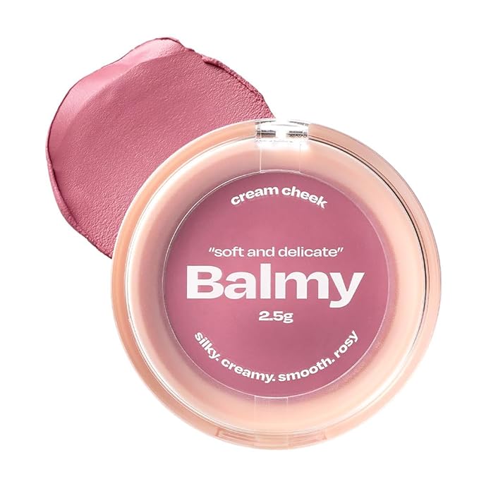 Balmy Cream Cheek | Lightweight, Natural Finish Cream Blush with Blurring Effect | 2.5g (No.4 Rose Berry)