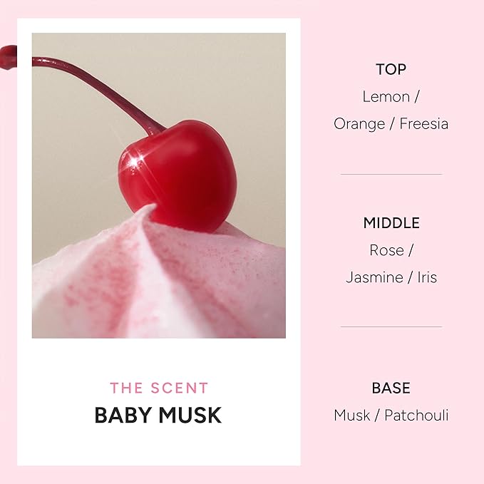 Korean Hair Serum Mist – Argan Oil & Silk Protein Ampoule for Nourishing, Frizz Control & Glass Hair Shine – Baby Musk, 100ml / 3.38 fl oz