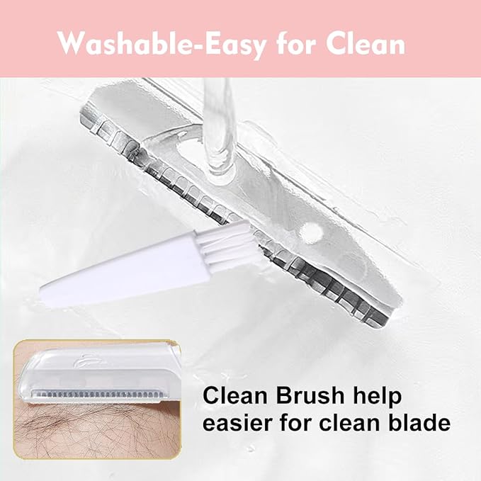 18 Pack Replacement Head for Finishing Touch Flawless Dermaplane Glo Sonic Facial Exfoliation Lighted, Dermaplane Refill Blades for Flawless Vibrating Dermaplane Razor,Safety Micro-guards for Skin