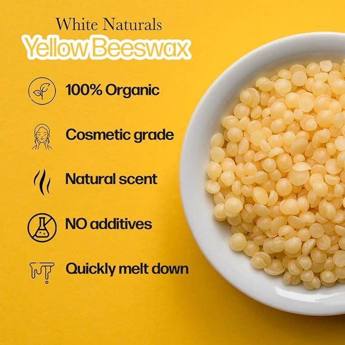 Yellow Beeswax Pellets 1lb (16oz), Pure, Lotions