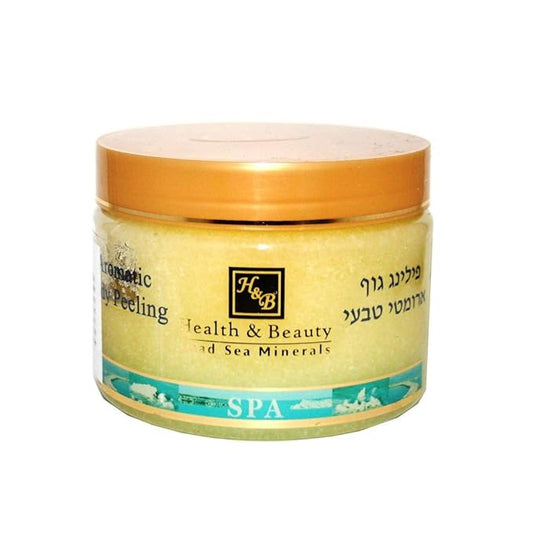 H&B Exfoliating Body Scrub Soft Scrub Body Scrubs Dead Sea Minerals (Lemon)