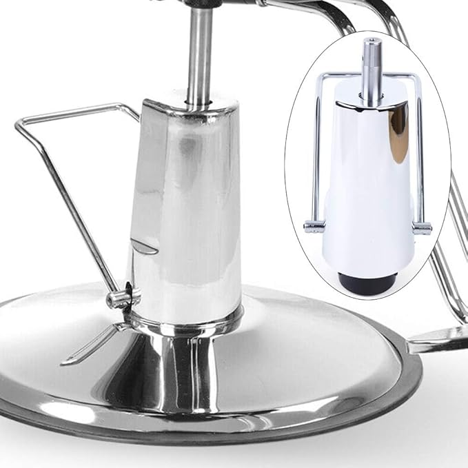 DYNAMI Salon Chair Hydraulic Pump with Base,Barber Chair Base Replacement 4 Screws Barber Chair Hydraulic Pump,Load 661lbs,for Beauty Salon Barber Hairdressing Styling Chairs(5.5in Adjustable Height)