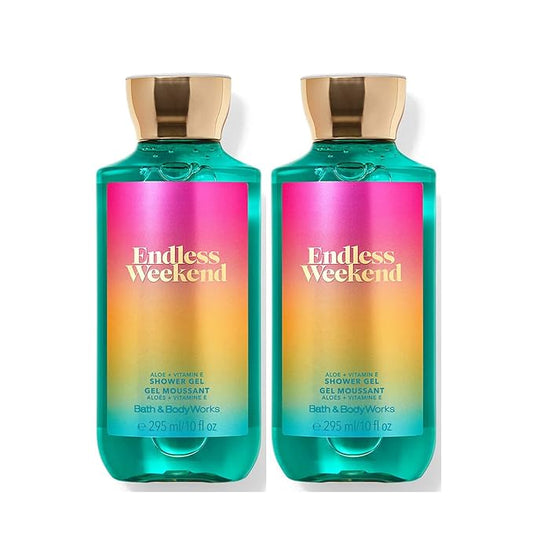 Bath and Body Works Endless Weekend Shower Gel Gift Sets For Women 10 Oz 2 Pack (Endless Weekend)