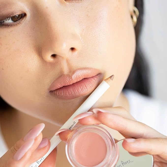 Ere Perez - Natural Carrot Color Pot | For Lips + Cheeks | Buildable, Blendable, Creamy, Vibrant, Satin Finish | Cacao Butter, Avocado + Castor Seed Oil | Vegan, Cruelty-Free, Clean Beauty (Harmony)