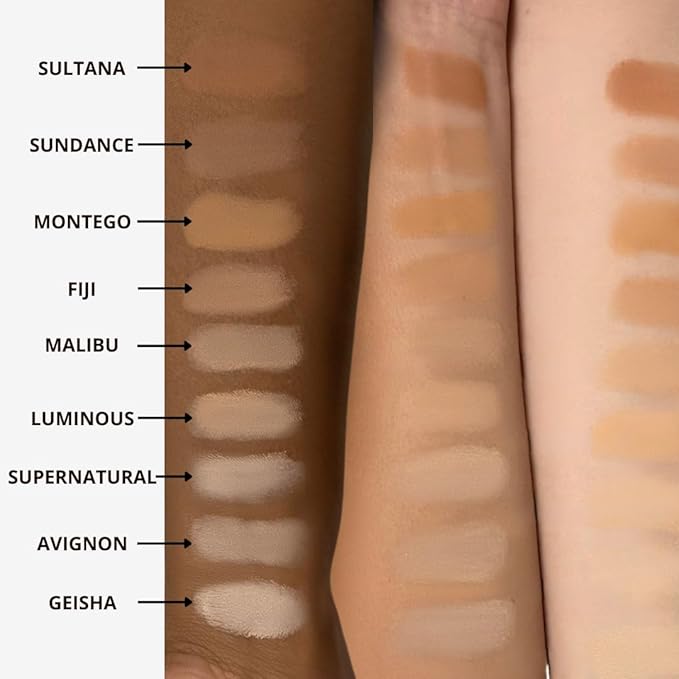 Honeybee Gardens Pressed Mineral Powder Foundation Refill, Malibu, Medium Olive Shade, Adjustable Coverage, Natural Finish, With Botanical Extracts And Vitamin E, 7.5g