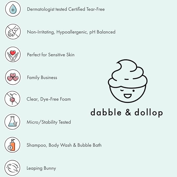 Dabble & Dollop Mini Bath Bombs, 100% Natural Droplets for Kids, Variety Pack - Resealable Pouches, Fizzy, Moisturizing & Fun, Vegan, Gluten-Free, Cruelty-Free (Set of 36)