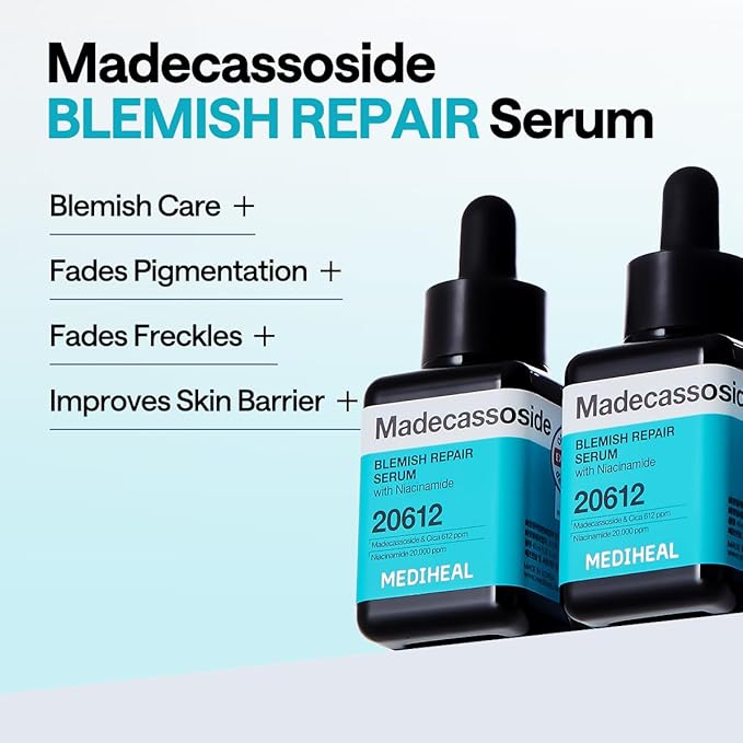 Mediheal Madecassoside Repair Serum 1.35 fl.oz - Blemish Care, Fades Pigmentation & Skin Soothing & Hydration - with Centella Asiatica, Niacinamide