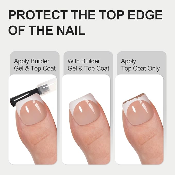 Vansiho Press on Toenails Short, French Tips Toe Nail Press on Square for Women, Soft Gel Fake Toenails, Acrylic Nails Soak off Toe Nail Home DIY 15 Sizes