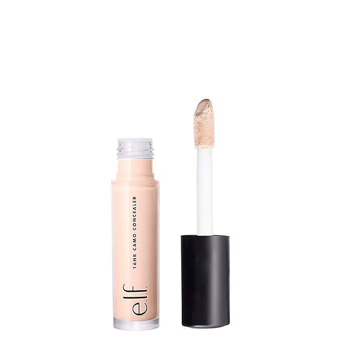 e.l.f. 16HR Camo Concealer, Full-Coverage, Highly-Pigmented Face Concealer With A Matte Finish, Crease-proof, Vegan & Cruelty-Free, Fair Beige