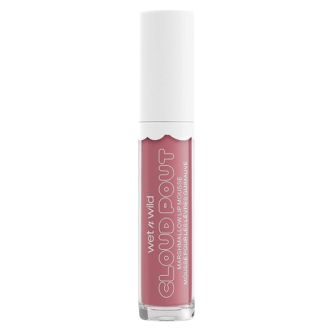 wet n wild Lip Cream Cloud Pout w/Marshmallow, Pink Girl, You're Whipped | Argan Oil | Vitamin E | Marshmallow Flavored