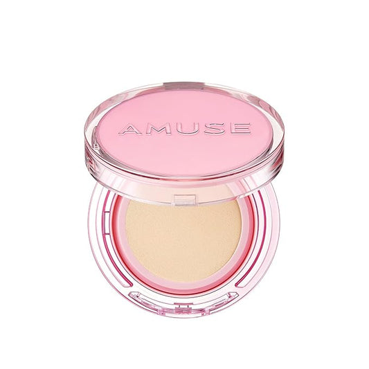 Amuse SEOUL DEW POWER VEGAN CUSHION FOUNDATION (1.5 NATURAL) | Dewy, glow, long-lasting, double coverage, clean beauty, lightweight, natural look, foundation for sensitive skin, hydrating cushion