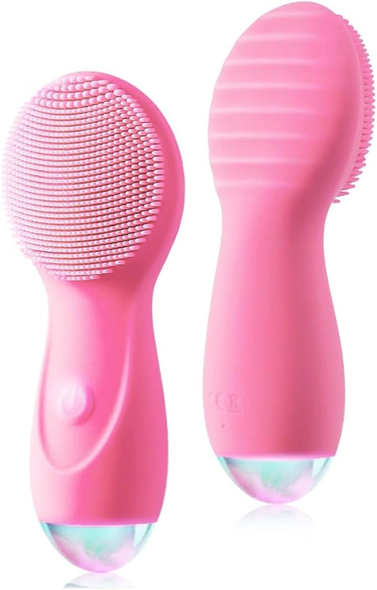 Facial Massager, Facial Cleansing Brush, Waterproof Rechargeable Portable Powerful Massage Cleaning ultrasonic face Washer, Facial Cleansing Tool, Suitable for Ladies Facial Exfoliation.