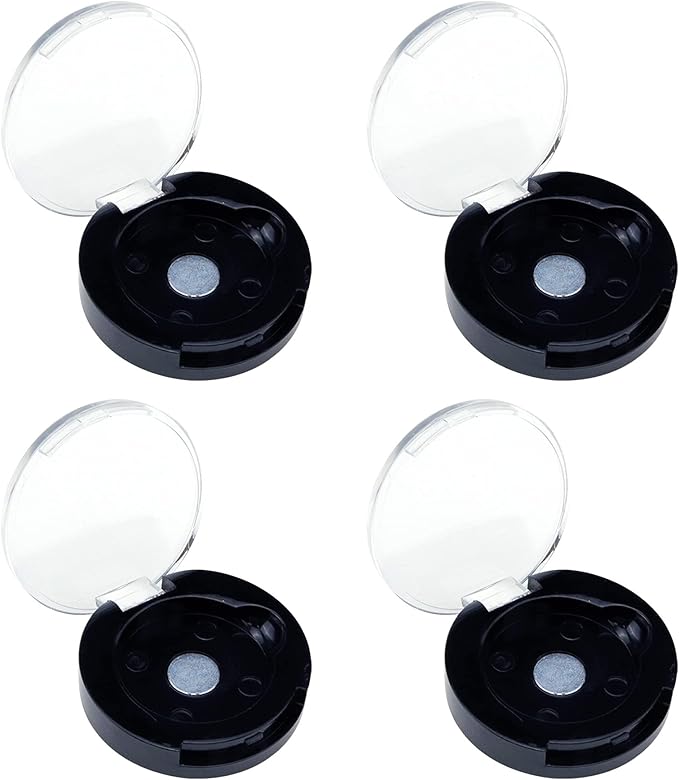 4 Pack Empty Eyeshadow Holder Case Round Magnetic