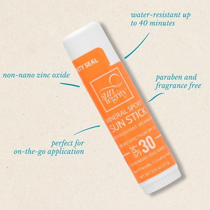 Suntegrity Mineral Sport Sun Stick 17g - Broad Spectrum, SPF 30