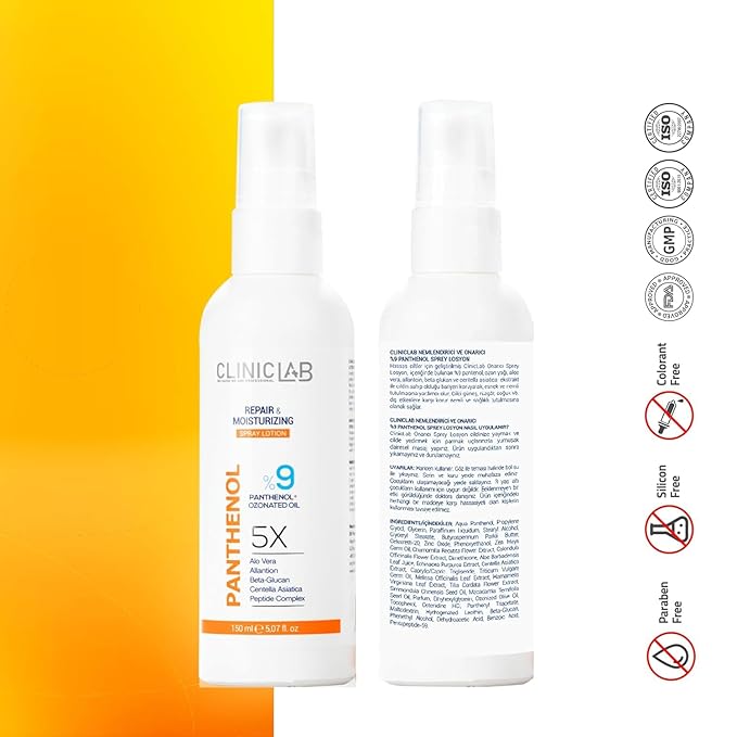 9% Panthenol Cream Lotion with Aloe Vera (5.07fl oz) - Hydrating & Soothing Face Barrier Repair Cream