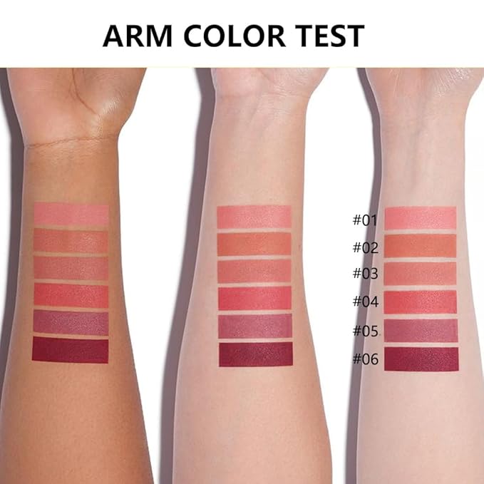 Coral Pink Matte Lipstick Crayon for Women, 24 Hour Lipstick Lip Liner Pencil Long Lasting Waterproof Smudge Proof, Vegan & Cruelty-Free, Neutral lip liner marker Easy Application Full Coverage B02#