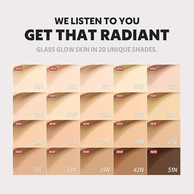 [*Mini Size*] TIRTIR Aura Glow Silver Cushion | Korean Cushion Foundation, (#24W Soft Beige, 0.15 Fl Oz)