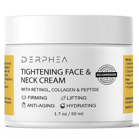 Neck Tightening Cream, Neck Firming Cream For Tightening and Firming, Fine lines, Loose & Sagging On Face, Decollete & Other Skin Areas - 1.7 OZ