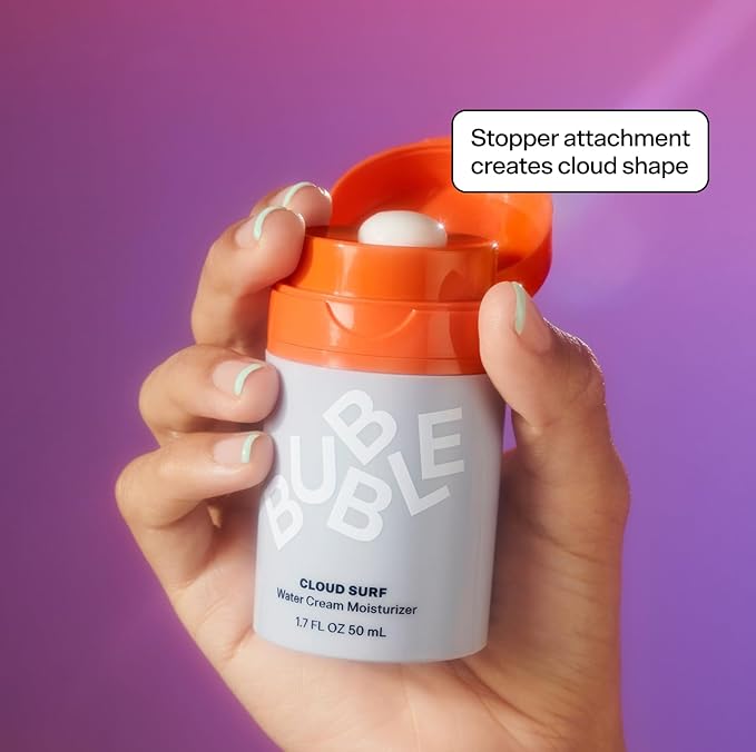 Bubble Skincare Moisture Match Duo – Slam Dunk Moisturizer (50ml) + Cloud Surf Water Cream (50ml) – Targeted Hydration for Dry, Sensitive, and Combination Skin