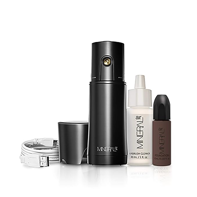 Mineral Air Complexion Starter Kit | Flawless Mineral Foundation Application (Espresso)