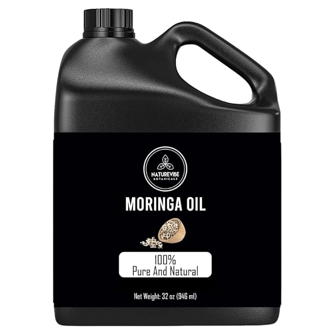 Naturevibe Botanicals Moringa Oil 32 Ounces | 100% Pure and Natural | Great for Skin Care and Hair Care
