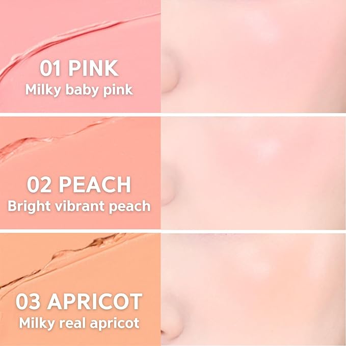 BBIA Ready To Wear Downy Cheek Cream Blush 8 Color - Creamy Blendable & Buildable Blush Dewy Texture & Matte Finish High Pigment Longlasting Lightweight Natural Face Makeup, 0.10oz (08 DOWNY ROSY)