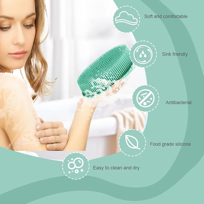 Soft silicone body scrubber 3