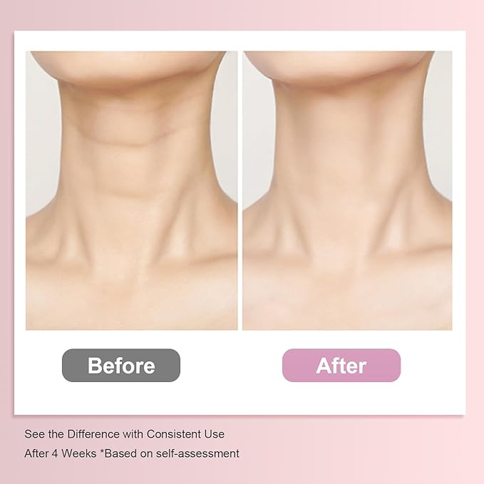 Neck Firming Cream with Gua Sha Tool, Neck Tightening Cream for Crepey Skin, Moisturizing and Lifting Neck Cream for Fine Lines and Sagging Skin 50g