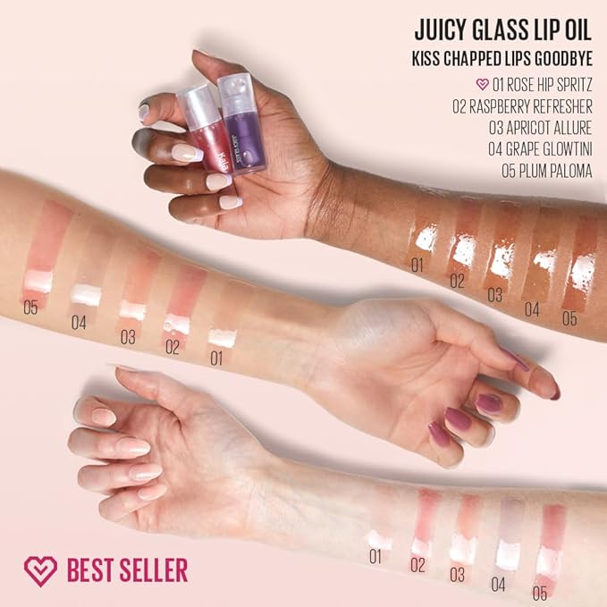 Kaja Lip Plumping - Juicy Glass 03 Apricot Allure | Hydrating, Feel Plumped and Lightweight with Vitamin Tree Fruit Oil, Vegan, Cruelty-Free, Clear Tint Stain Shine Gloss Plumper, Long Lasting