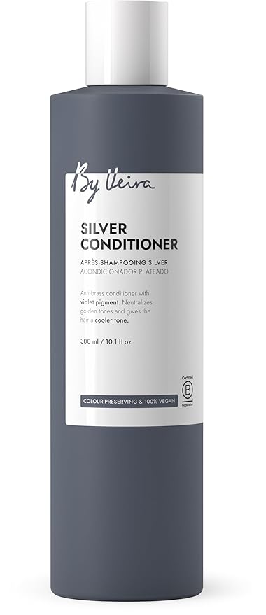 Silver Conditioner 10.1 Fl Oz, Anti-brass, Violet pigments Neutralizes Golden Tones & Gives Cool Tone, Colour preserving, 100% vegan & Sulphate/Silicone free