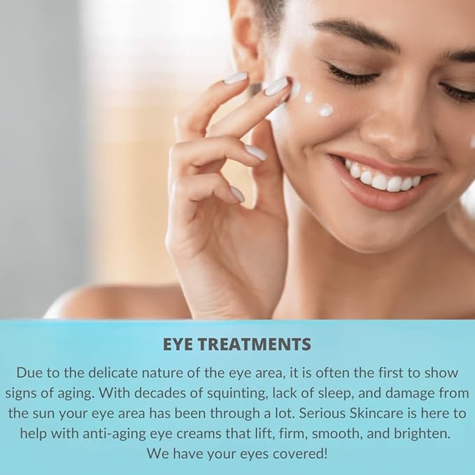 Serious Skincare - Eyetality PM Total Eye Care - Evening Night Eye Cream with Lash Boosting Peptides for Thicker, Longer Lashes - 0.5 oz.