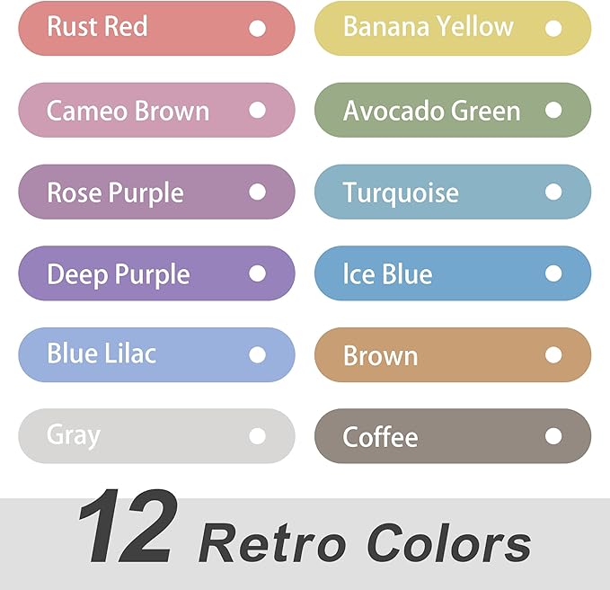 Pastel Highlighters, 12 Assorted Retro Colors, Dual Tip No Bleed Bible Highlighters, Quick Dry Highlighter Book Markers for Journaling, Bible Study, Adults Coloring, Office School Supplies