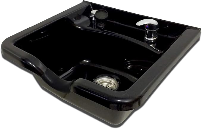 Extra Wide Shampoo Bowl Black ABS Plastic Salon and Spa Hair Sink Beauty Salon Equipment TLC-B22 KSG