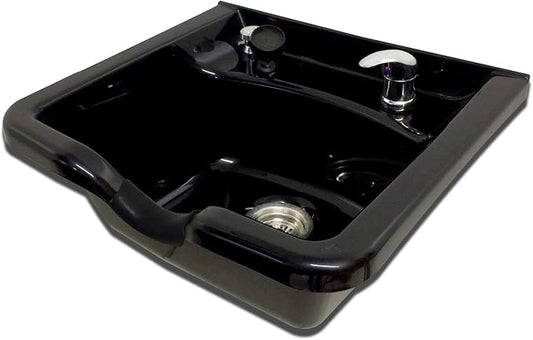 Extra Wide Shampoo Bowl Black ABS Plastic Salon and Spa Hair Sink Beauty Salon Equipment TLC-B22 KSG
