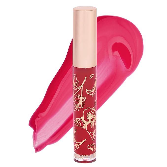 Winky Lux Raspberry Fruity Gloss pH Lip Stain, Non Sticky Lip Gloss, Tinted Lip Oil, Lip Lacquer, Yummy Fruit Lip Gloss, Jojoba Oil for Hydration & Shine, Soft Raspberry Scent