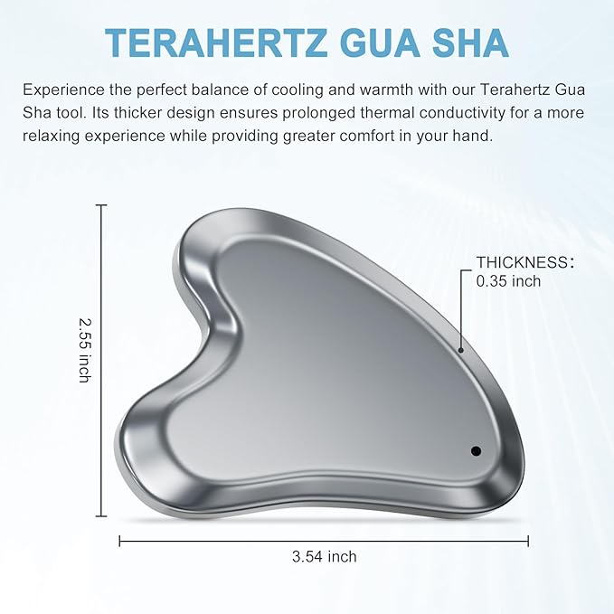 Terahertz Stone Gua Sha Mothers Day Gifts for Mom Scraping Tools Gua Sha Facial Tools Guasha Tool for Face Body Lymphatic Drainage Massager